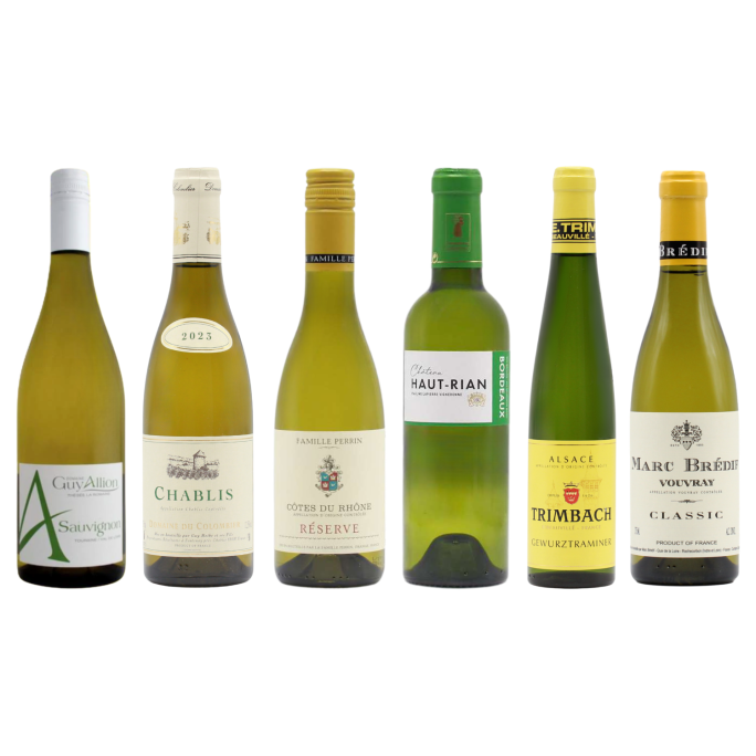 Six French Whites HALVES (6x37.5cl)