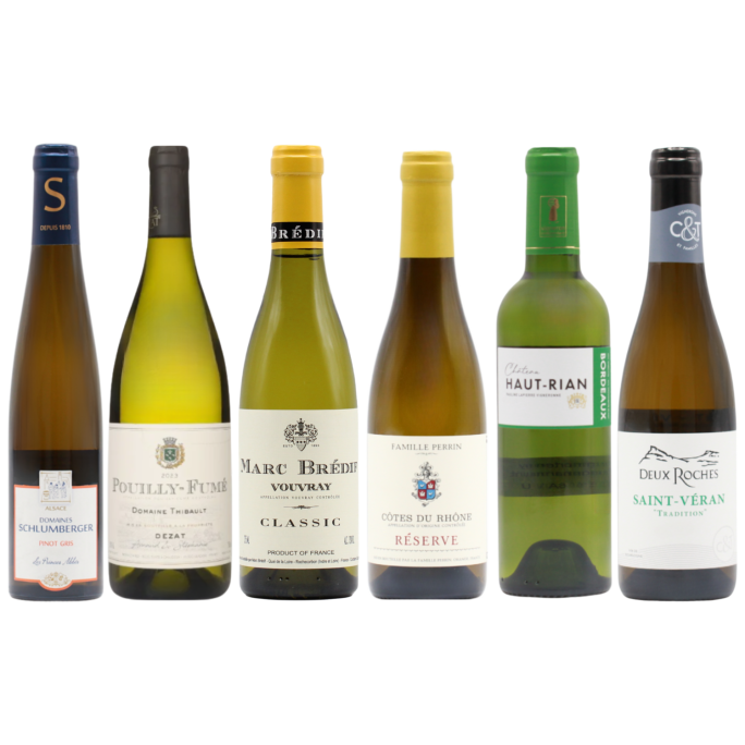 Six French Whites HALVES (6x37.5cl)