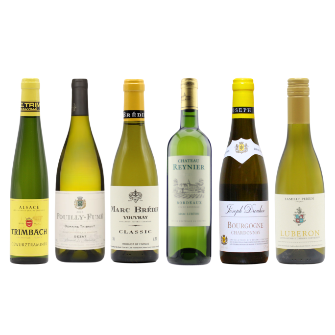 Six French Whites HALVES (6x37.5cl)