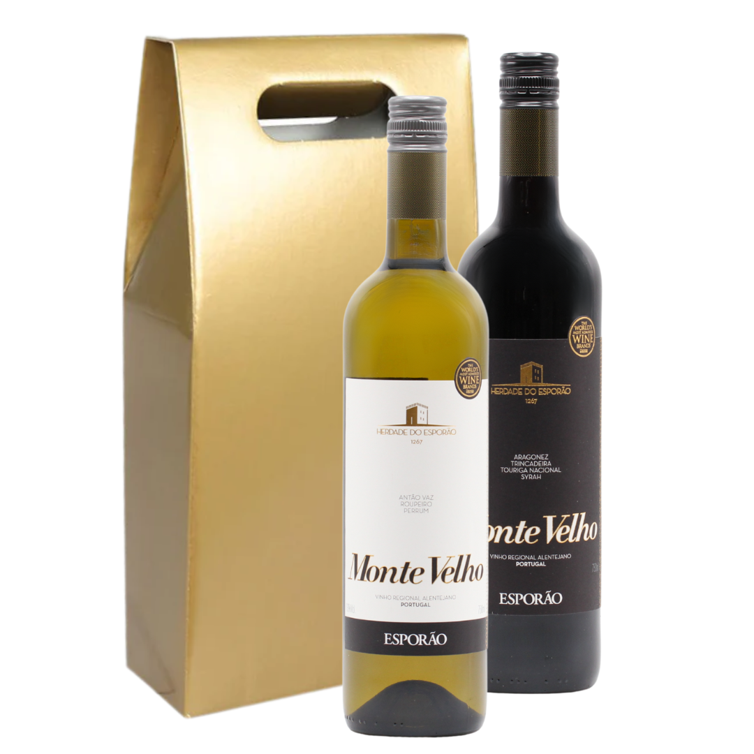Red & White Wine Gift Set (2x75cl Bottles) & Gift Box